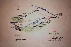 Trikora mountain, Map