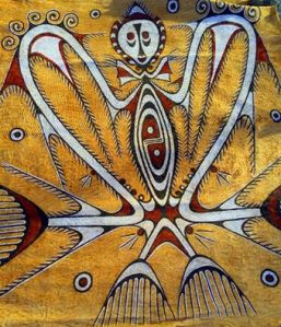 sentani-lake-art-wood bark painting, Asei village, Ayapo village day tour, Kalkote sentani lake festival, Papua-Jayapura day tour, Mac. Arthur monument